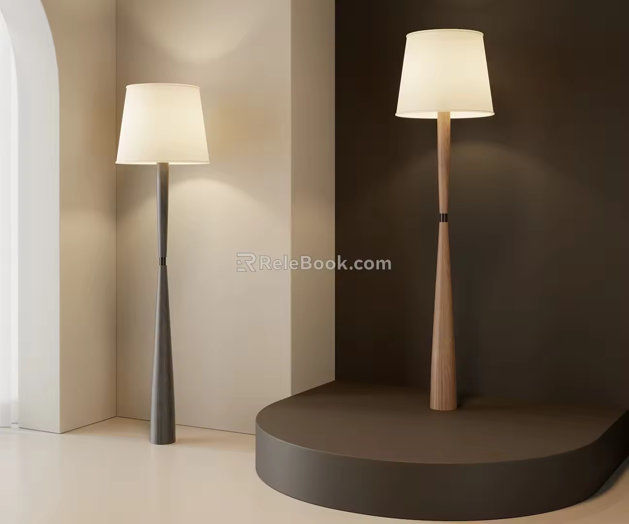 Modern floor lamp 3d model