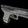 Pistol Glock 19 automatic pistol 3d model