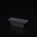 Modern White Freestanding Bathtub With Sleek Smooth Surface And Clean Design