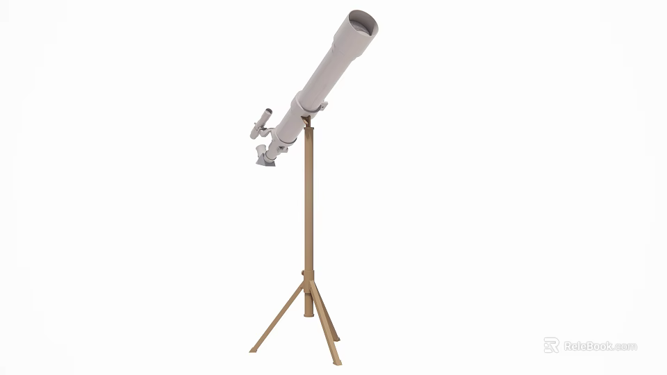 Portable Telescope With Adjustable Tripod Stand For Stargazing And Observation 3d model 