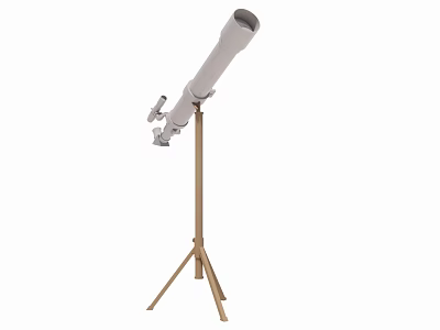 Portable Telescope With Adjustable Tripod Stand For Stargazing And Observation 3d model