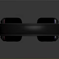 Modern Wireless Headphones With Black Red And Blue Accents For Audio Electronics