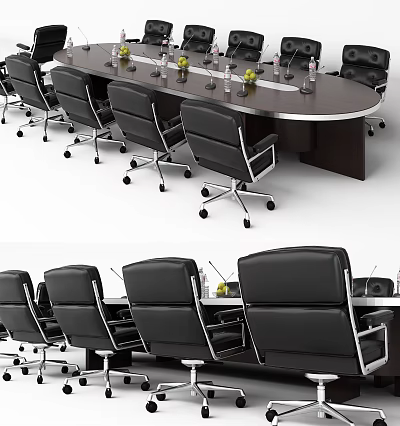 Modern Conference Table and Chair Conference Table 3d model Modern Conference Table and Chair Conference Table 3d model