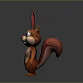 Cartoon Rabbit And Squirrel Characters With Long Ears Fluffy Tail And Friendly Expressions