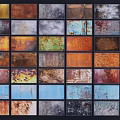 Diverse Color Metal Texture Wall Samples With Rustic Patterns Various Finishes And Textures 3d model