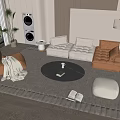Modern Sofa Coffee Table Combination Sofa Coffee Table 3d model