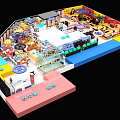 Indoor Playground Layout Design With Colorful Zones Various Play Facilities And Interactive Areas