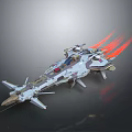 Modern fighter sci-fighter sci-fighter space fighter 3d model