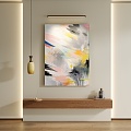 modern decorative painting 3d model