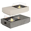 Modern Fireplace Designs in Black White and Gray with Flames