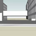 modern teaching building 3d model