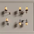 Modern CCD wall lamp combination 3d model
