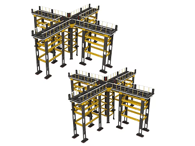 Equipment rack 3d model