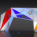 Modern Colorful Geometric Archway Design for FORTE Brand at International Furniture Fair