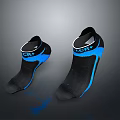 Black And Blue Daily Use Socks With Elastic Cuff Comfortable Design For Everyday Wear