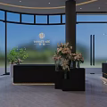 Me Flower Modern Elegant Specialty Store With Various Flowers Green Plants Display Shelves And Sofas