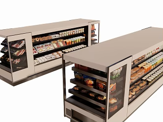 Food box products hot and cold end cover 3d model