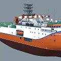 Severny Polyus Ice Resistant Self Propelled Arctic Research Platform Vessel