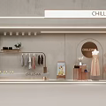 Chillchan Store Window Display With Hanging Clothes Mannequin Dress And Decorations