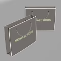 Michael Kors Gray Shopping Bags With Sleek Design For Daily Use And Storage