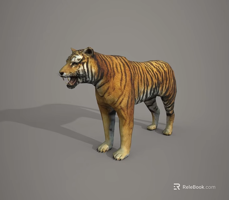 Realistic 3D Model of Reptile Featuring Detailed Scales and Lifelike Standing Posture 3d model 
