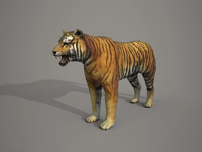Realistic 3D Model of Reptile Featuring Detailed Scales and Lifelike Standing Posture 3d model