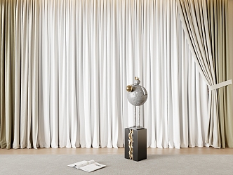 Modern Curtains 3d model