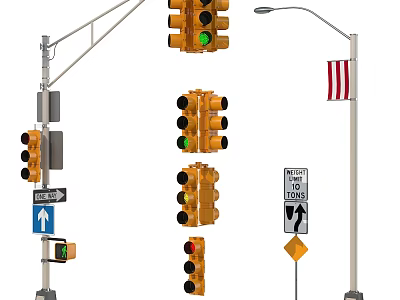 Waterproof LED Outdoor Lights With Modern Design For Street And Garden Exterior Lighting 3d model