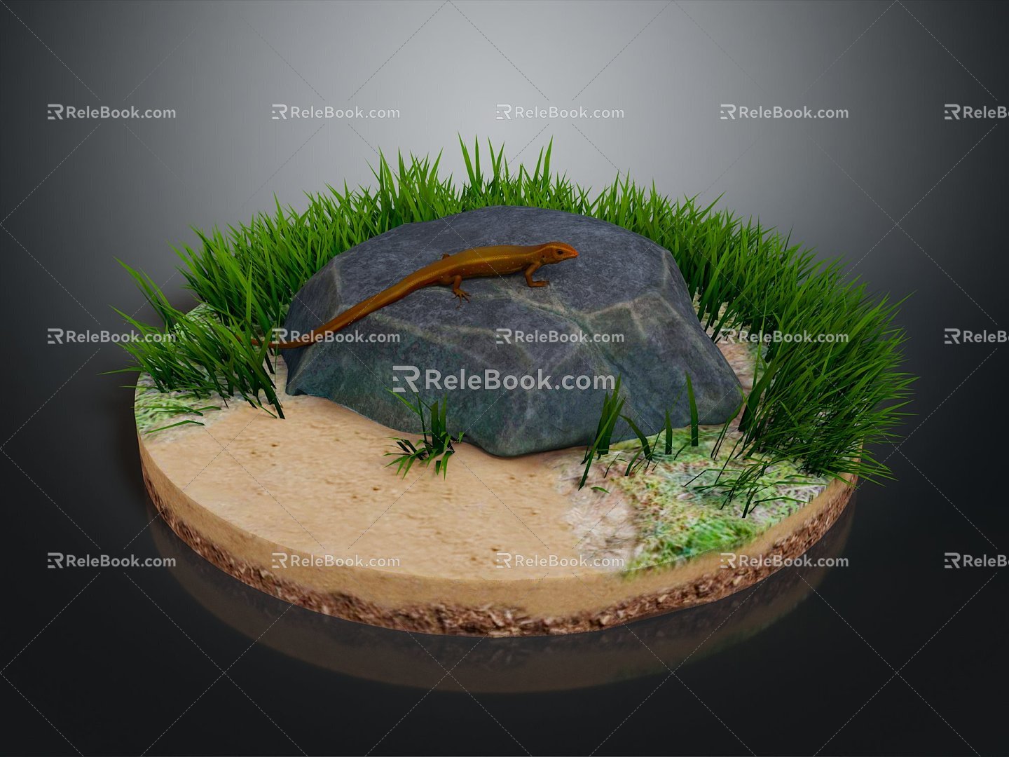 Lizard Stone Rock Stone Stone Appreciation Stone Strange Stone Ore Realistic 3d model