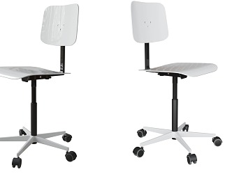 Office Chair Computer Chair Activity Chair European-style Computer Chair Without Armrest Office Chair 3d model