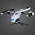 Smart Drone High Tech Sport Model With Rotors Landing Gear And Modern Structure