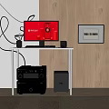 Modern computer stereo 3d model