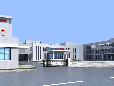 Modern Hospital Architecture Hospital Inpatient Department 3d model