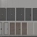 Modern Hinged Doors Collection With Various Designs Colors Materials And Styles 3d model
