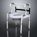 Sorry, the picture mainly shows a toilet chair with armrests, and there is no animal-related information. It's impossible to generate an English title with "animal" as the main body based on the picture's key information.