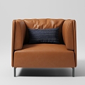 Single Sofa Sofa Chair Single Leather Sofa 3d model