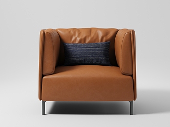 Single Sofa Chair Single Leather Sofa 3d model