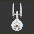 Modern Spaceship Spacecraft 3d model