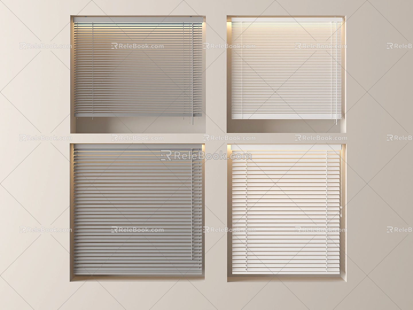 Modern venetian blinds 3d model