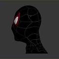 Spider Man Black Helmet With Red Eyes And White Web Patterns Game Movie Character