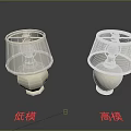 Illuminated Table Lamps Featuring Low Poly And High Poly Design Models