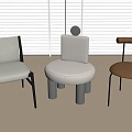 Modern Children's Chair Single Chair Chair 3d model