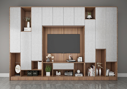 Nordic TV Background Cabinet TV Cabinet 3d model