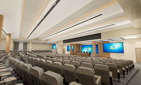 Modern Lecture Hall 3d model