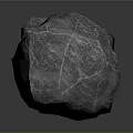 Natural Gray Stone With Textured Surface And Reflective Details For Interior Decor Projects