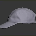 White Casual Baseball Cap with Tree Logo Cotton Adjustable for Everyday Wear 3d model
