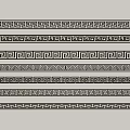 Chinese-style carved back pattern Chinese-style lines 3d model