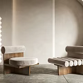 Modern single sofa single chair 3d model
