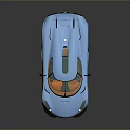 Blue Modern Stylish Supercar With Sleek Aerodynamic Design And Shiny Exterior