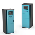 CNTER Brand Industrial Equipment Cabinet with Digital Control Panel Blue and Black